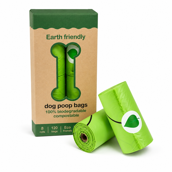 Biodegradable Dog Poop Bags – 120 Count